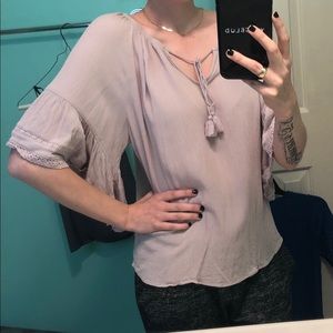 Flowery blouse by a.n.a